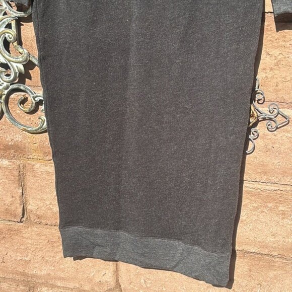 ATM Anthony Thomas Malillo Sweatshirt Dress Maxi Gray Size Small Long Sleeve - Picture 9 of 11